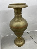 Brass Floor Vase 26in. Tall