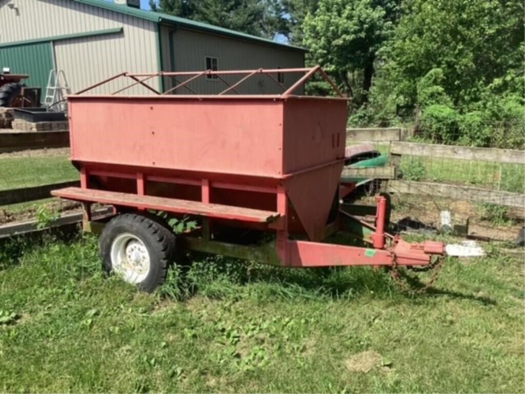 Auger Wagon With Rear Dump Missing Auger