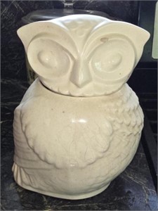 Ceramic Owl Cookie Jar
