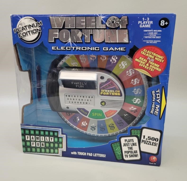 Wheel of Fortune Electronic Game, Platinum Edition