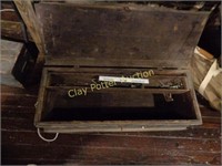 Vintage Wooden Tool Chest Box