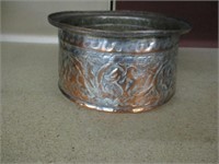 Vintage Middle Eastern Metal Copper Antique Bowl