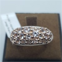 Silver Morganite Ring  SZ.8.25