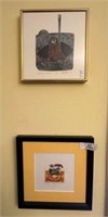 2- Framed Artworks by Diane Griffiths