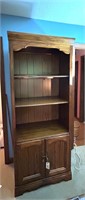 Single Oak Bookcase 32x19x78