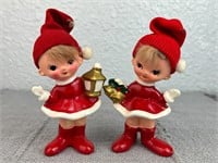 Vintage Made in Japan Elf 5in Figurines
