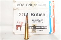 AMMO- Rifle .303 British rounds.