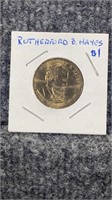 $1 Presidential Coin Hayes