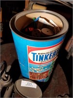 Tinker Toy Can Container With Toys