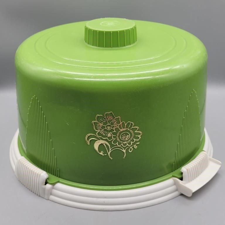 MCM AVOCADO GREEN LOOKLIFT CAKE COVER KEEPER