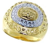 Elegant Diamond Accented Cocktail Ring