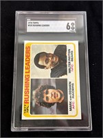 1978 Topps Rushing Leaders Payton/van Eeghan SGC 6