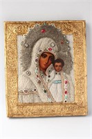Russian Icon Kazanskaya Mother of God,