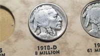1918 D Buffalo Nickel From A Set
