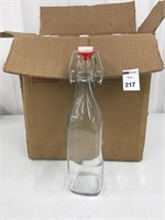 6PCS TEBERY GLASS BOTTLER FLIP TOP BREWING BOTTLES