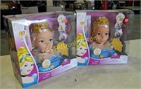 2 New Disney Princess hair styling heads