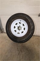 1 Utility Tire on Rim, 225-75R15, New