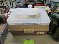Rebel Tackle Box + 2 Cases w/Contents.