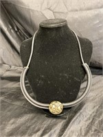 PYRITE HORN COLLAR NECKLACE / JEWELRY