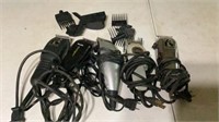 5 Clippers Wahl Conair Remington And Attachments