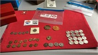 16 united state quarters, miscellaneous pennies