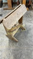 Wood saddle stand