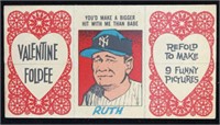 1963T #6 Babe Ruth Valentine Foldee Card