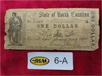 State Of North Carolina One Dollar Note