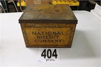 Vintage 'National Biscuit Company' Tin Box(R1)