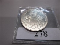 1972 German Olympic silver coin