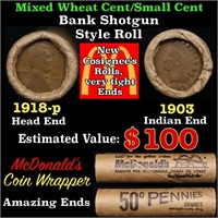 Small Cent Mixed Roll Orig Brandt McDonalds Wrappe