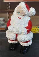 HEAVY CERAMIC SANTA CLAUS  -  14.5 INCH