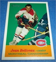 2001 topps remake of 57 Jean Beliveau card