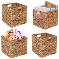 JGJCYO9 Storage Baskets Wicker Cube Baskets Foldab