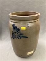 Herman Blue Slip Decorated Storage Crock