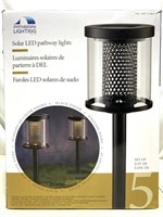 Solar Pathway Lights 5 Pack *opened Box