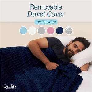 Quility Weighted Blanket for Adults – Queen Size,