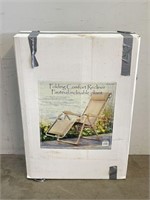 Folding Outdoor Comfort Recliner - New in Box