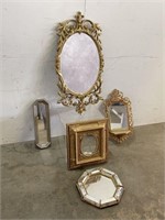 Selection of Metallic & Gilt Finish Mirrors