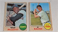 2 1968 Topps Baseball Card #240 290 McCovey