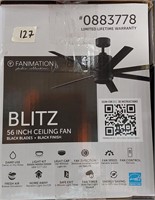 56" Blitz Outdoor Ceiling Fan