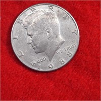 1988 Kennedy Half Dollar