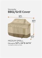 Patio BBQ Grill cover up to 52in L * 22IN D*44 IN