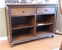 Contemporary Cherry finish two drawer four