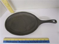 Cast iron sizzler steak pan