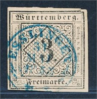 GERMANY WURTTEMBERG #1 USED FINE-VF