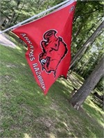 3'x5' Razorback Flag ~ Pole & Mount  Bracket