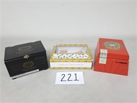 3 Cigar Boxes