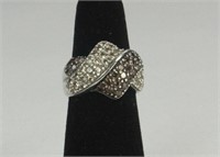STERLING SILVER RING SIZE 9 5.2g