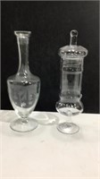 Vase/Decanter and Apothecary Jar K7E